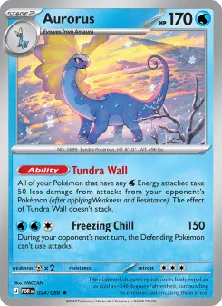 Pokémon-Karte Aurorus 024/088