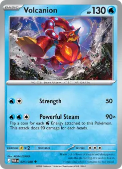 Pokémon-Karte Volcanion 025/088