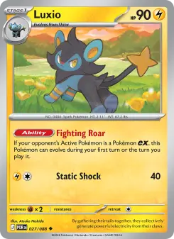 Pokémon-Karte Luxio 027/088