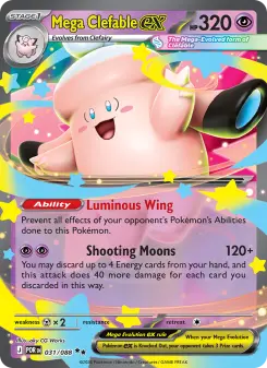 Pokémon-Karte Mega Clefable ex 031/088