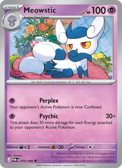 Pokémon-Karte Meowstic 034/088