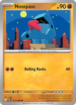 Pokémon-Karte Nosepass 037/088