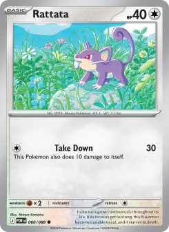 Pokémon-Karte Rattata 060/088