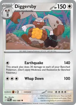 Pokémon-Karte Diggersby 065/088