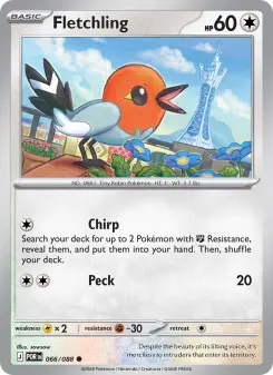 Pokémon-Karte Fletchling 066/088