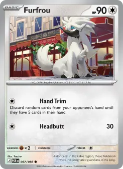 Pokémon-Karte Furfrou 067/088