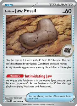 Pokémon-Karte Antique Jaw Fossil 068/088