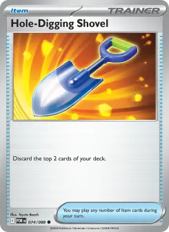 Pokémon-Karte Hole-Digging Shovel 074/088