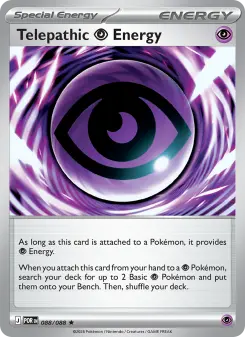 Pokémon-Karte Telepathic Psychic Energy 088/088