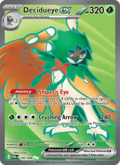 Pokémon-Karte Decidueye ex 100/088