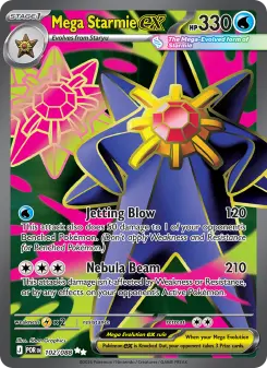 Pokémon-Karte Mega Starmie ex 102/088
