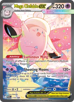 Pokémon-Karte Mega Clefable ex 119/088