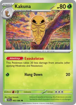 Pokémon-Karte Kakuna 002/086