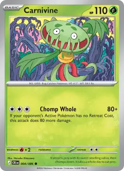 Pokémon-Karte Carnivine 004/086