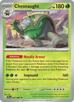 Pokémon-Karte Chesnaught 007/086