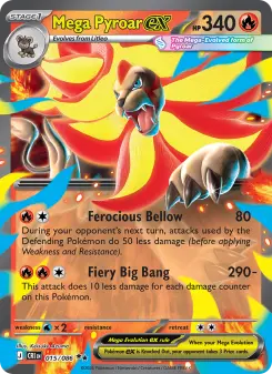 Pokémon-Karte Mega Pyroar ex 015/086
