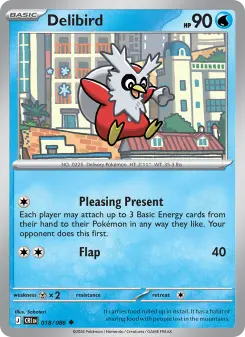 Pokémon-Karte Delibird 018/086