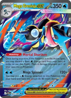 Pokémon-Karte Mega Greninja ex 022/086