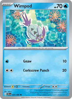 Pokémon-Karte Wimpod 025/086