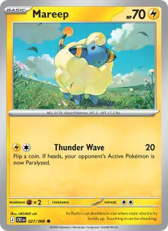 Pokémon-Karte Mareep 027/086