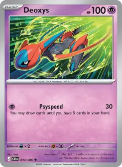 Pokémon-Karte Deoxys 034/086