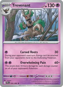 Pokémon-Karte Trevenant 039/086