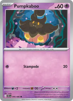 Pokémon-Karte Pumpkaboo 040/086