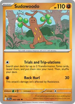 Pokémon-Karte Sudowoodo 043/086