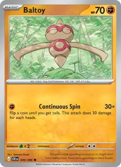 Pokémon-Karte Baltoy 046/086