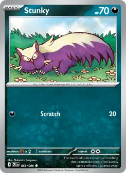 Pokémon-Karte Stunky 053/086