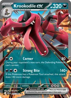Pokémon-Karte Krookodile ex 055/086