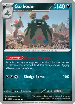 Pokémon-Karte Garbodor 057/086
