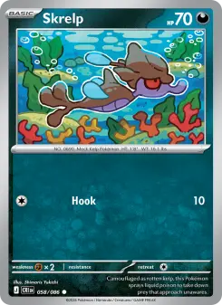 Pokémon-Karte Skrelp 058/086