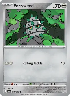 Pokémon-Karte Ferroseed 062/086