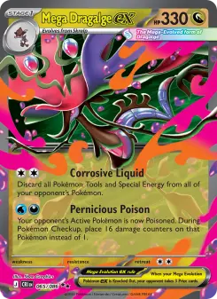 Pokémon-Karte Mega Dragalge ex 065/086