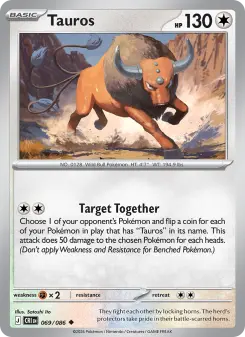 Pokémon-Karte Tauros 069/086