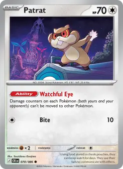 Pokémon-Karte Patrat 070/086