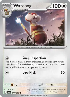 Pokémon-Karte Watchog 071/086