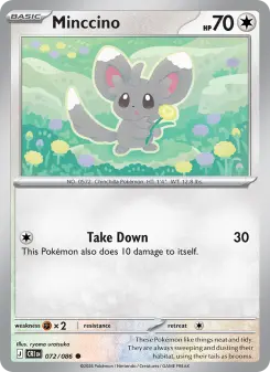 Pokémon-Karte Minccino 072/086