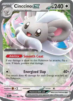 Pokémon-Karte Cinccino ex 073/086