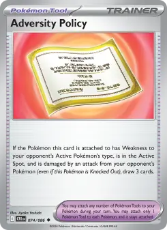 Pokémon-Karte Adversity Policy 074/086
