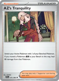 Pokémon-Karte AZ's Tranquility 076/086
