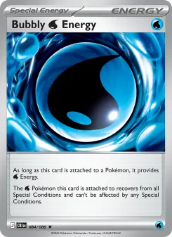 Pokémon-Karte Bubbly Water Energy 084/086