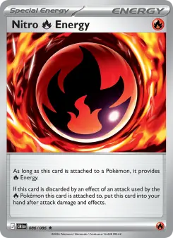Pokémon-Karte Nitro Fire Energy 086/086