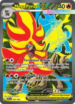 Pokémon-Karte Mega Pyroar ex 099/086