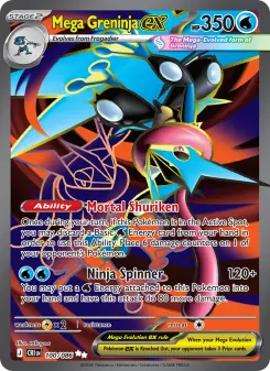 Pokémon-Karte Mega Greninja ex 100/086