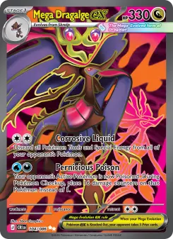 Pokémon-Karte Mega Dragalge ex 104/086