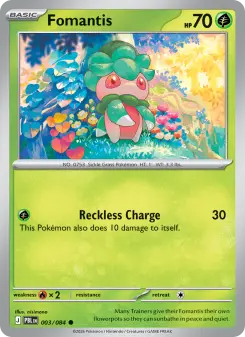 Pokémon-Karte Fomantis 003/084