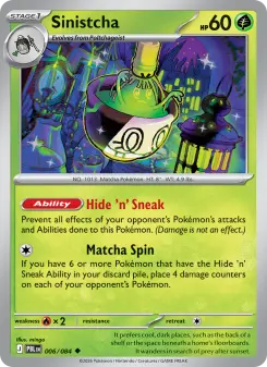 Pokémon-Karte Sinistcha 006/084