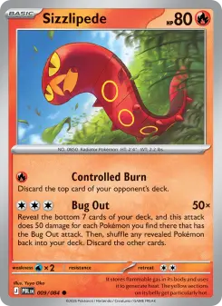 Pokémon-Karte Sizzlipede 009/084